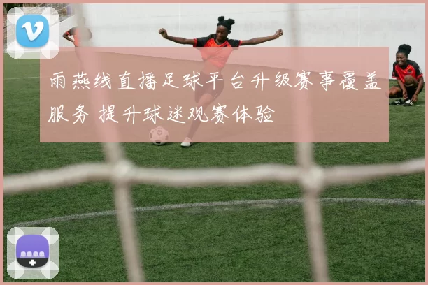 雨燕线直播足球平台升级赛事覆盖服务 提升球迷观赛体验